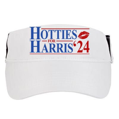 Hotties For Kamala Harris 2024 Smooch Lip Funny Politcal Adult Drive Performance Visor