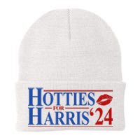 Hotties For Kamala Harris 2024 Smooch Lip Funny Politcal Knit Cap Winter Beanie