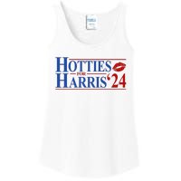 Hotties For Kamala Harris 2024 Smooch Lip Funny Politcal Ladies Essential Tank