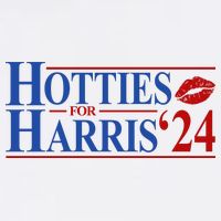 Hotties For Kamala Harris 2024 Smooch Lip Funny Politcal Hat