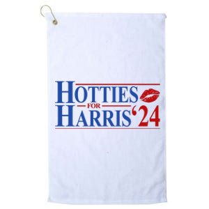 Hotties For Kamala Harris 2024 Smooch Lip Funny Politcal Platinum Collection Golf Towel