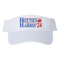 Hotties For Kamala Harris 2024 Smooch Lip Funny Politcal Valucap Bio-Washed Visor