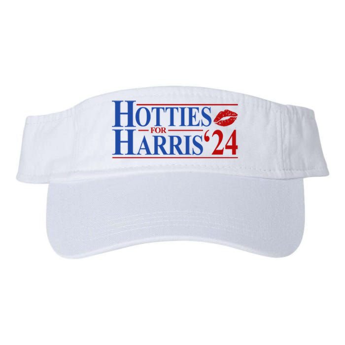 Hotties For Kamala Harris 2024 Smooch Lip Funny Politcal Valucap Bio-Washed Visor