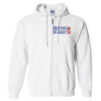 Hotties For Kamala Harris 2024 Smooch Lip Funny Politcal Full Zip Hoodie