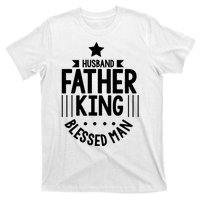 Husband Father King Blessed Man T-Shirt