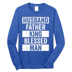 Husband Father King Blessed Dope Dad Cool Gift Black History Meaningful Gift Long Sleeve Shirt