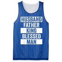 Husband Father King Blessed Dope Dad Cool Gift Black History Meaningful Gift Mesh Reversible Basketball Jersey Tank