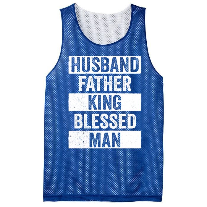 Husband Father King Blessed Dope Dad Cool Gift Black History Meaningful Gift Mesh Reversible Basketball Jersey Tank