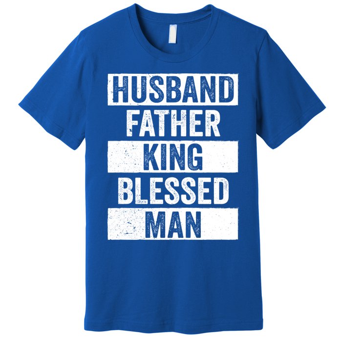 Husband Father King Blessed Dope Dad Cool Gift Black History Meaningful Gift Premium T-Shirt