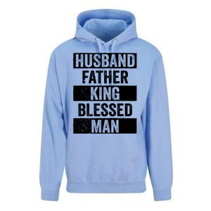 Husband Father King Blessed Dope Dad Cool Gift Black History Meaningful Gift Unisex Surf Hoodie