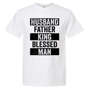 Husband Father King Blessed Dope Dad Cool Gift Black History Meaningful Gift Garment-Dyed Heavyweight T-Shirt