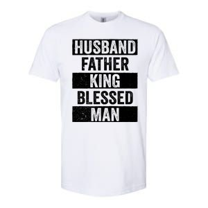 Husband Father King Blessed Dope Dad Cool Gift Black History Meaningful Gift Softstyle CVC T-Shirt