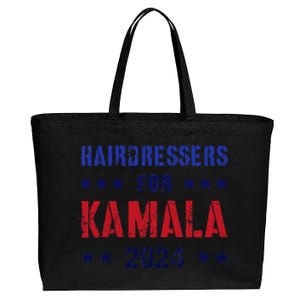 Hairdressers For Kamala 2024 Election Joyful Warrior Cotton Canvas Jumbo Tote