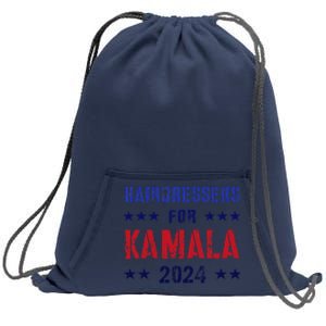 Hairdressers For Kamala 2024 Election Joyful Warrior Sweatshirt Cinch Pack Bag