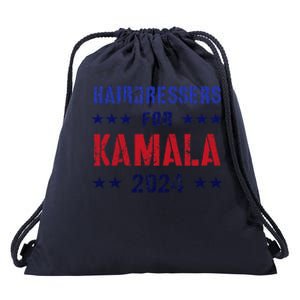 Hairdressers For Kamala 2024 Election Joyful Warrior Drawstring Bag