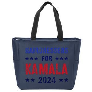 Hairdressers For Kamala 2024 Election Joyful Warrior Zip Tote Bag