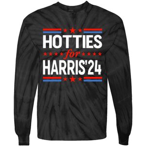 Hotties For Kamala Harris Tie-Dye Long Sleeve Shirt