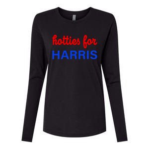 Hotties For Kamala Harris 2024 Womens Cotton Relaxed Long Sleeve T-Shirt