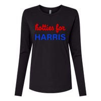 Hotties For Kamala Harris 2024 Womens Cotton Relaxed Long Sleeve T-Shirt