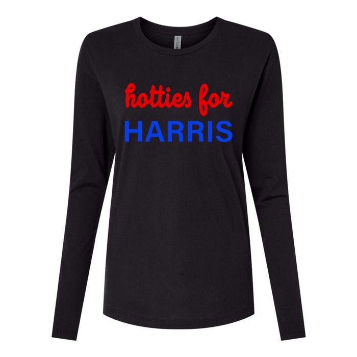 Hotties For Kamala Harris 2024 Womens Cotton Relaxed Long Sleeve T-Shirt