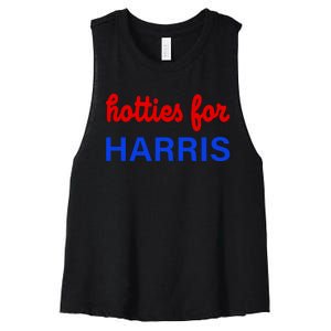 Hotties For Kamala Harris 2024 Women's Racerback Cropped Tank