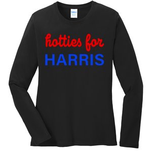 Hotties For Kamala Harris 2024 Ladies Long Sleeve Shirt