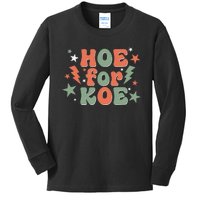 Hoe For Koe Apparel Kids Long Sleeve Shirt