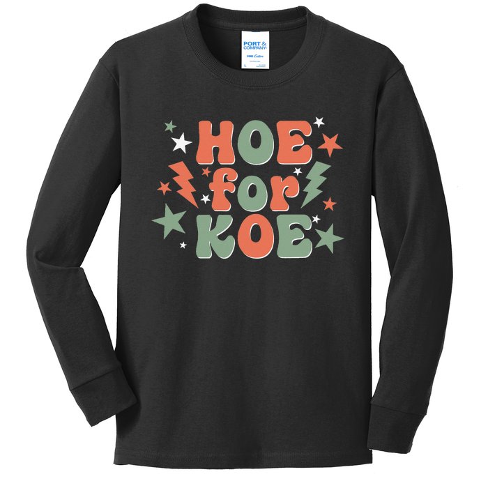 Hoe For Koe Apparel Kids Long Sleeve Shirt