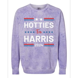 Hotties For Kamala 2024 Colorblast Crewneck Sweatshirt