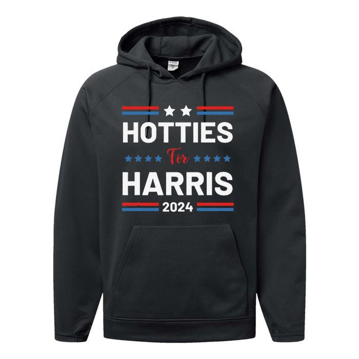 Hotties For Kamala 2024 Performance Fleece Hoodie