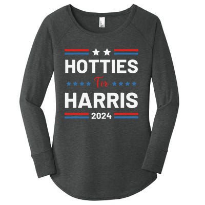 Hotties For Kamala 2024 Women's Perfect Tri Tunic Long Sleeve Shirt