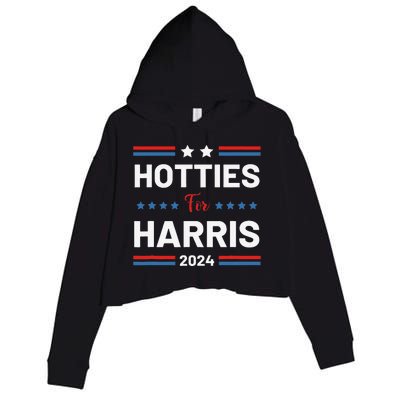 Hotties For Kamala 2024 Crop Fleece Hoodie