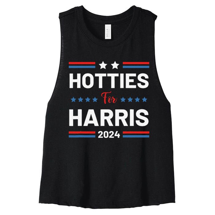 Hotties For Kamala 2024 Women's Racerback Cropped Tank