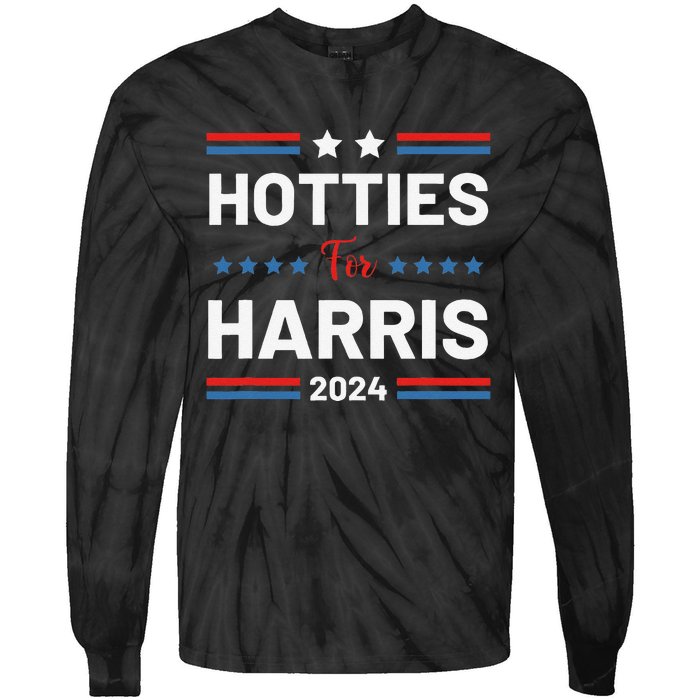 Hotties For Kamala 2024 Tie-Dye Long Sleeve Shirt