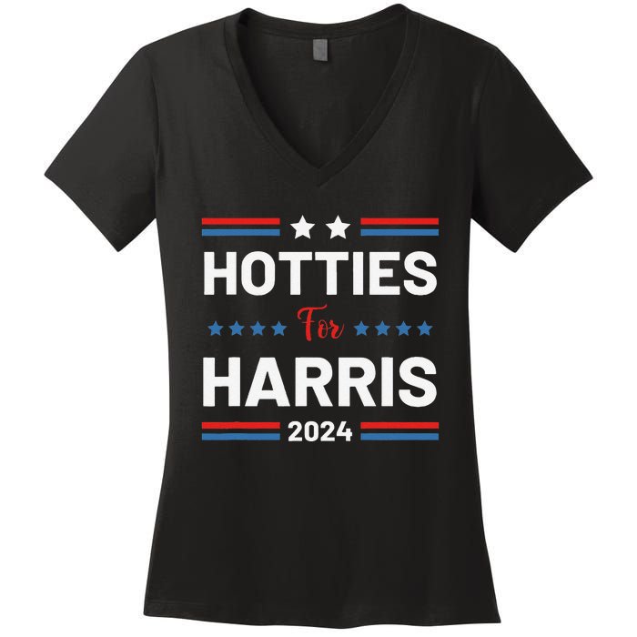 Hotties For Kamala 2024 Women's V-Neck T-Shirt