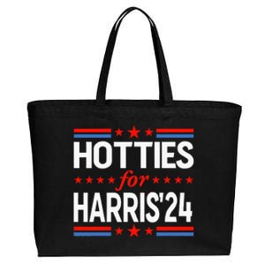 Hotties For Kamala Harris Cotton Canvas Jumbo Tote