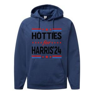 Hotties For Kamala Harris 2024 Performance Fleece Hoodie