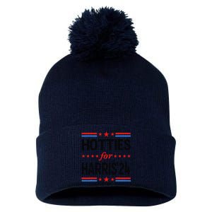 Hotties For Kamala Harris 2024 Pom Pom 12in Knit Beanie