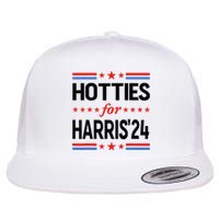 Hotties For Kamala Harris 2024 Flat Bill Trucker Hat