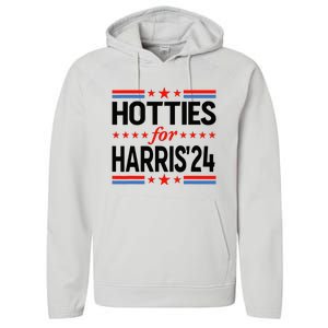 Hotties For Kamala Harris 2024 Performance Fleece Hoodie