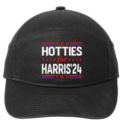 Hotties For Kamala Harris 7-Panel Snapback Hat