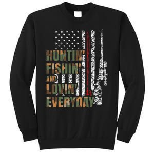 Hunting Fishing Loving Everyday American Deer Hunter Patriot Sweatshirt