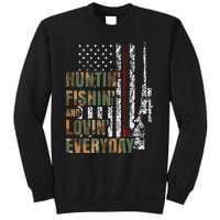 Hunting Fishing Loving Everyday American Deer Hunter Patriot Sweatshirt