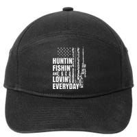 Hunting Fishing Loving Everyday American Deer Hunter Patriot 7-Panel Snapback Hat