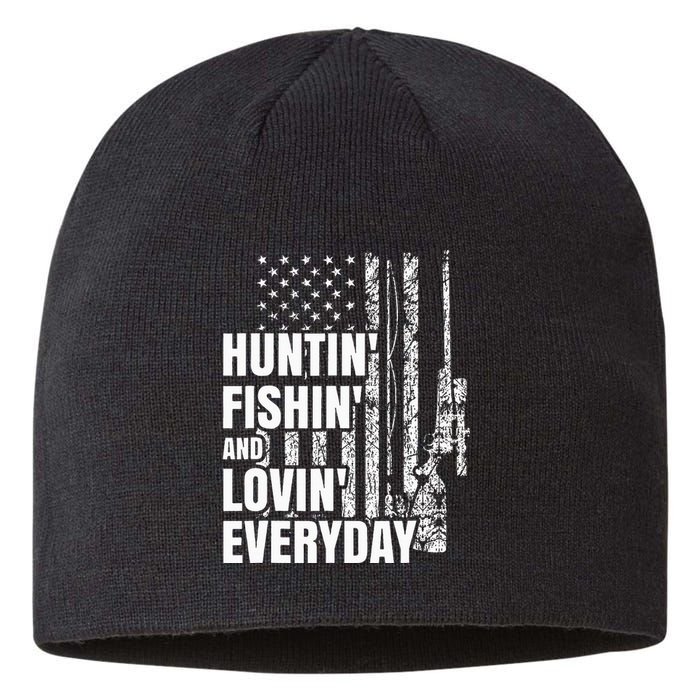 Hunting Fishing Loving Everyday American Deer Hunter Patriot Sustainable Beanie