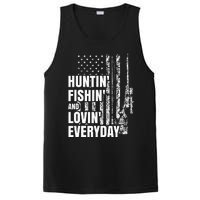 Hunting Fishing Loving Everyday American Deer Hunter Patriot PosiCharge Competitor Tank