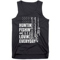 Hunting Fishing Loving Everyday American Deer Hunter Patriot Tank Top