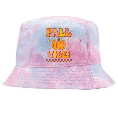 Hello Fall Leaves Autumn Vibes   Tie-Dyed Bucket Hat