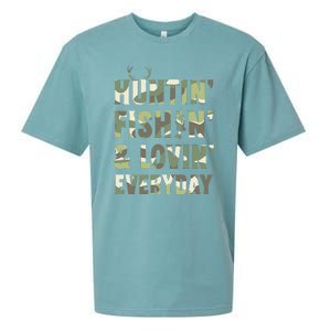 Hunting Fishing Loving Every Day Camo Sueded Cloud Jersey T-Shirt