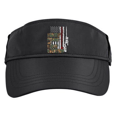Hunting Fishing Loving Everyday Funny Gift Adult Drive Performance Visor